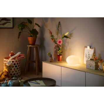 Philips Hue Flourish Lámpara de mesa LED Blanca, 1 luz, Cambia de color