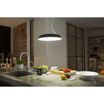 Philips Hue Amaze Lámpara Colgante LED Negro, 1 luz, Mando a distancia