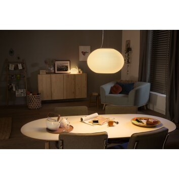 Philips Hue Flourish Lámpara Colgante LED Blanca, 1 luz, Cambia de color