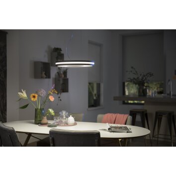 Philips Hue Being Lámpara Colgante LED Negro, 1 luz, Mando a distancia