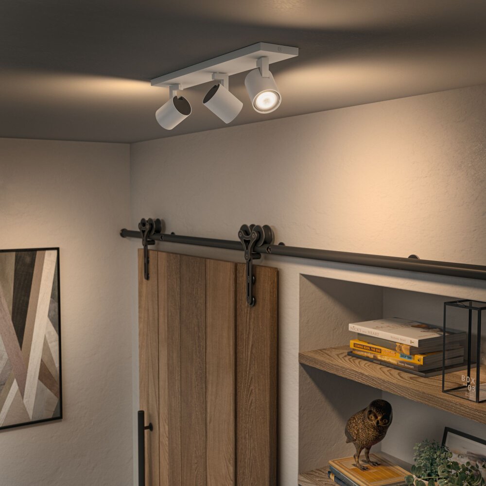 Philips Hue Runner Lámpara de Techo LED Blanca, 3 luces, Mando a distancia main product photo