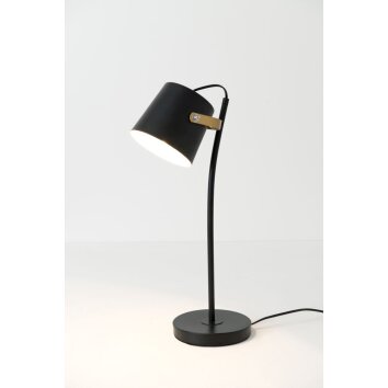 Holländer ESPERTO Lámpara de mesa dorado, Negro, Blanca, 1 luz