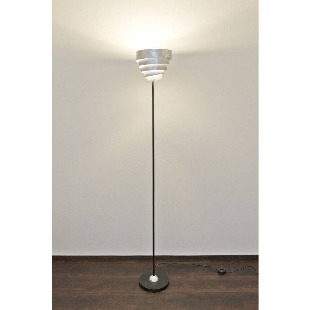 Holländer BANDEROLE Lámpara de Pie Marrón, Negro, Plata, 1 luz main product photo