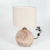 Lahnus Lámpara de mesa Marrón, Color madera, Blanca, 1 luz