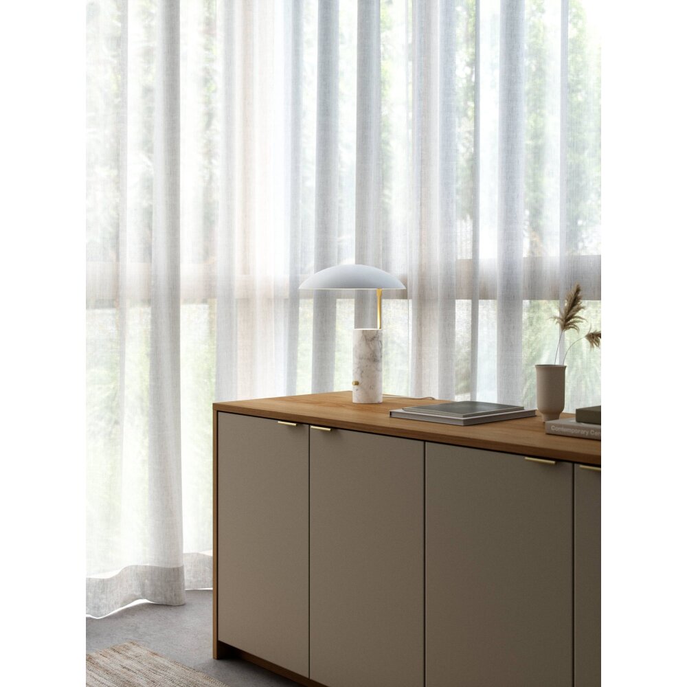 Design For The People by Nordlux MADEM Lámpara de mesa Latón, Blanca, 1 luz main product photo