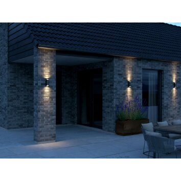 Nordlux NICO Aplique para exterior Negro, 2 luces