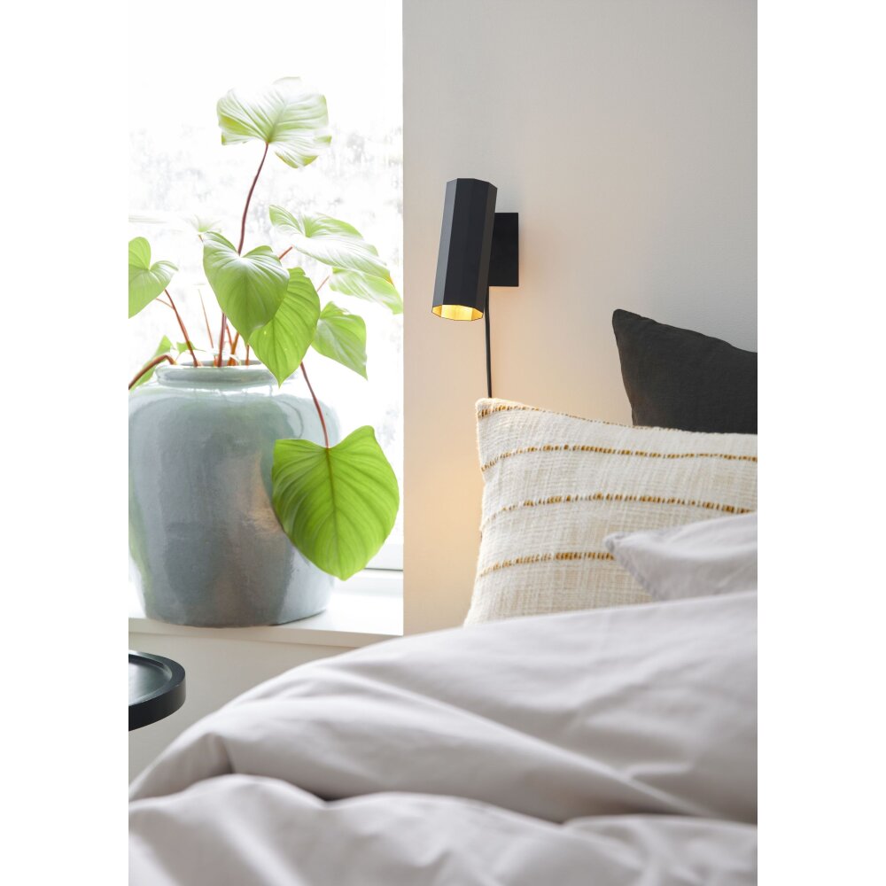 Nordlux ALANIS Aplique Negro, 1 luz main product photo