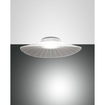 Fabas Luce Vela Lámpara de Techo LED Blanca, 1 luz