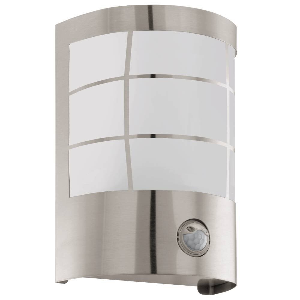 Eglo CERNO Aplique para exterior LED Acero inoxidable, 1 luz, Sensor de movimiento main product photo