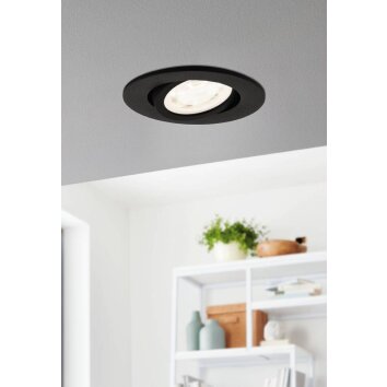 Eglo SALICETO-Z Lámpara empotrable LED Negro, 1 luz