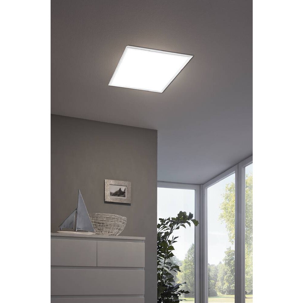Eglo SALOBRENA-C Lámpara de Techo LED Blanca, 1 luz, Mando a distancia, Cambia de color main product photo