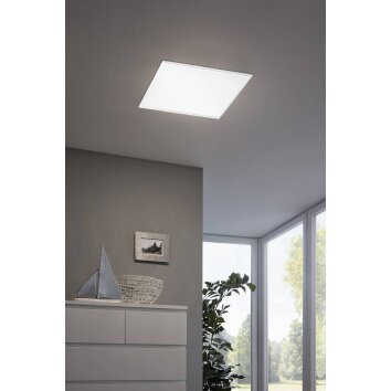 Eglo SALOBRENA-C Lámpara de techo para oficina LED Blanca, 1 luz, Mando a distancia