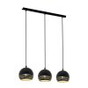 Eglo CAMASTRA Lámpara Colgante dorado, Negro, 3 luces