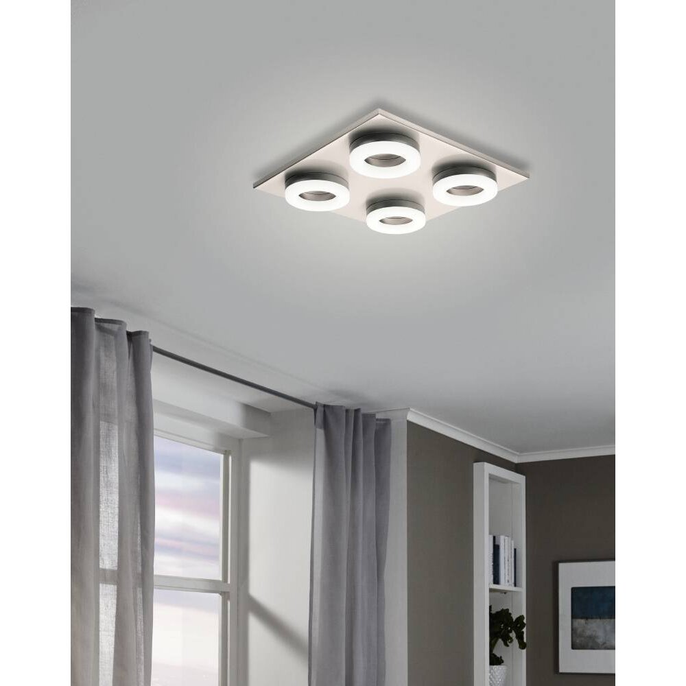 Eglo PALENA Lámpara de Techo LED Níquel-mate, 4 luces main product photo