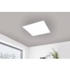 Eglo BOTTAZZO Lámpara de Techo LED Blanca, 2 luces, Mando a distancia