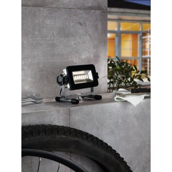 Eglo PIERA Foco proyector jardin LED Negro, 1 luz