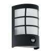 Eglo CERNO Aplique para exterior LED Negro, 1 luz, Sensor de movimiento