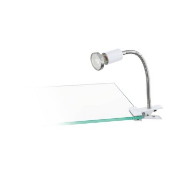 Eglo LITOS Lámpara con pinza LED Níquel-mate, Blanca, 1 luz