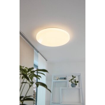 Eglo POGLIOLA Lámpara de Techo LED Blanca, 1 luz