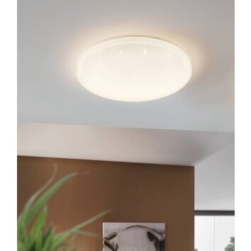 Eglo POGLIOLA-S Lámpara de Techo LED Blanca, 1 luz