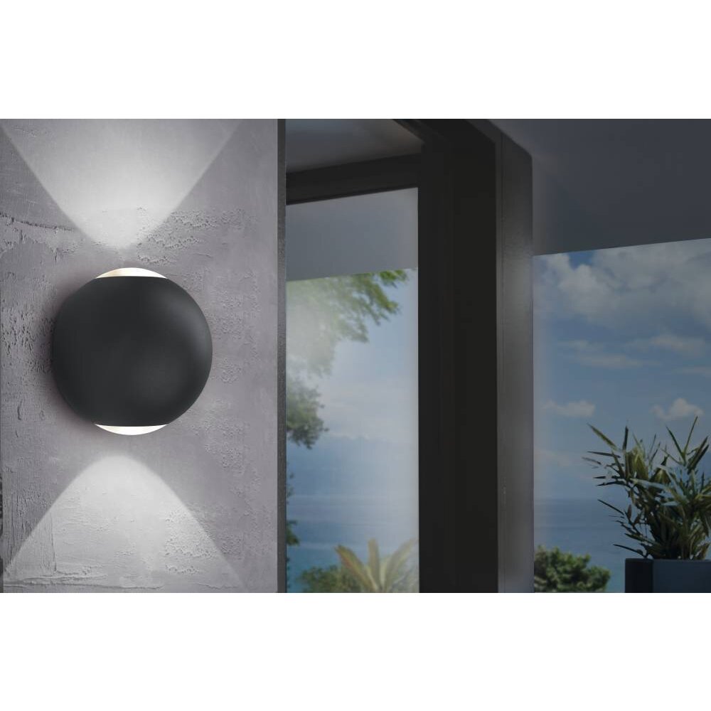 Eglo ABUGO Aplique para exterior LED Negro, 2 luces main product photo