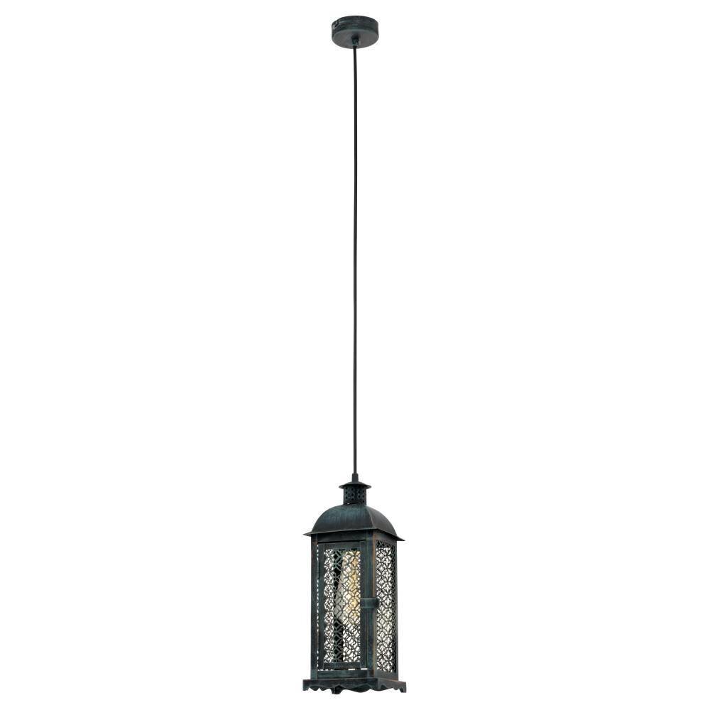 Eglo LISBURN Lámpara Colgante Verde, Negro, 1 luz main product photo