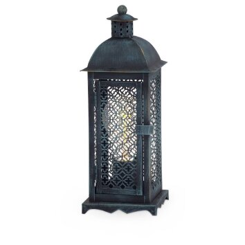 Eglo WINSHAM Lámpara de mesa Verde, Negro, 1 luz