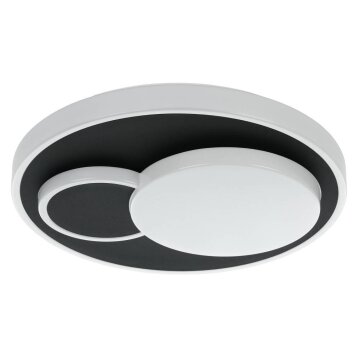 Eglo LEPRESO Lámpara de Techo LED Negro, Blanca, 1 luz