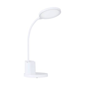 Eglo REHAMNA Lámpara de mesa LED Blanca, 1 luz