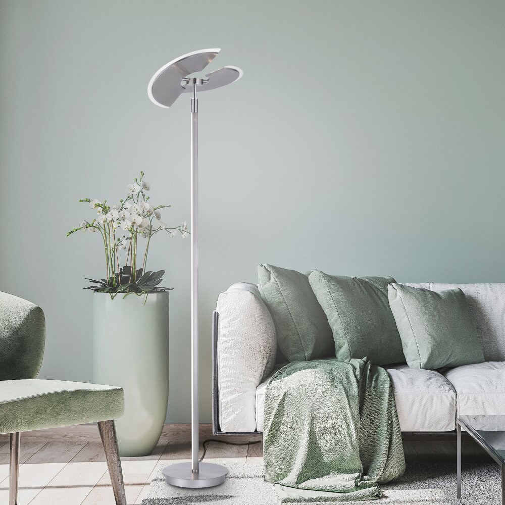 Paul Neuhaus PURE-MUTIL Lámpara de Pie LED Acero bruñido, 2 luces main product photo