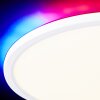 Brilliant Saltery Lámpara de Techo LED Blanca, 1 luz, Mando a distancia, Cambia de color
