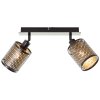 Brilliant Cheval Lámpara de Techo Negro, 2 luces
