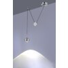 Paul Neuhaus Q-ADAM Lámpara Colgante LED Acero inoxidable, 1 luz, Mando a distancia, Cambia de color