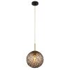 Globo FITZ Lámpara Colgante Negro, 1 luz