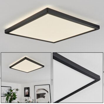 Folgares Lámpara de Techo LED Negro, 1 luz