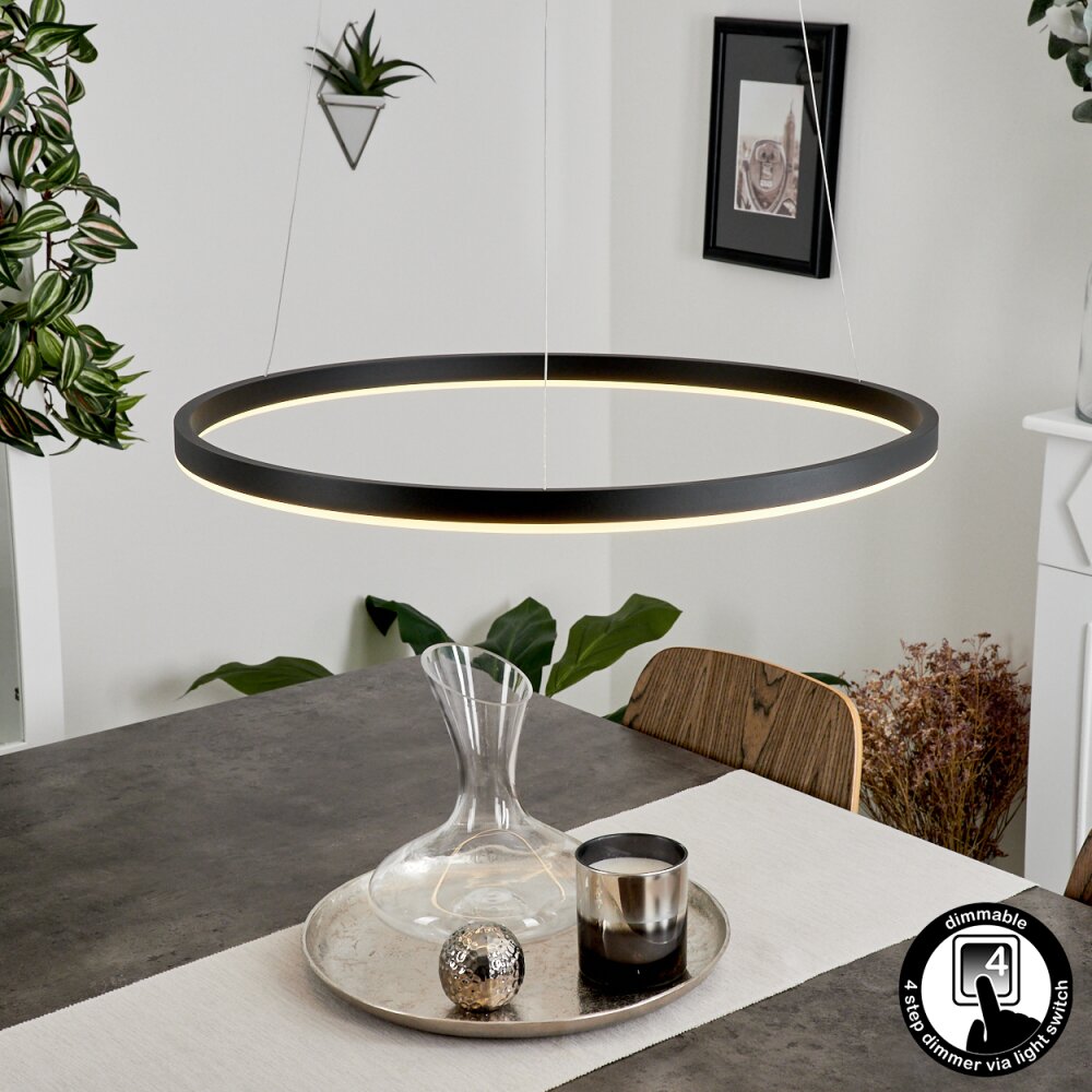 Barril Lámpara Colgante LED Negro, 1 luz main product photo