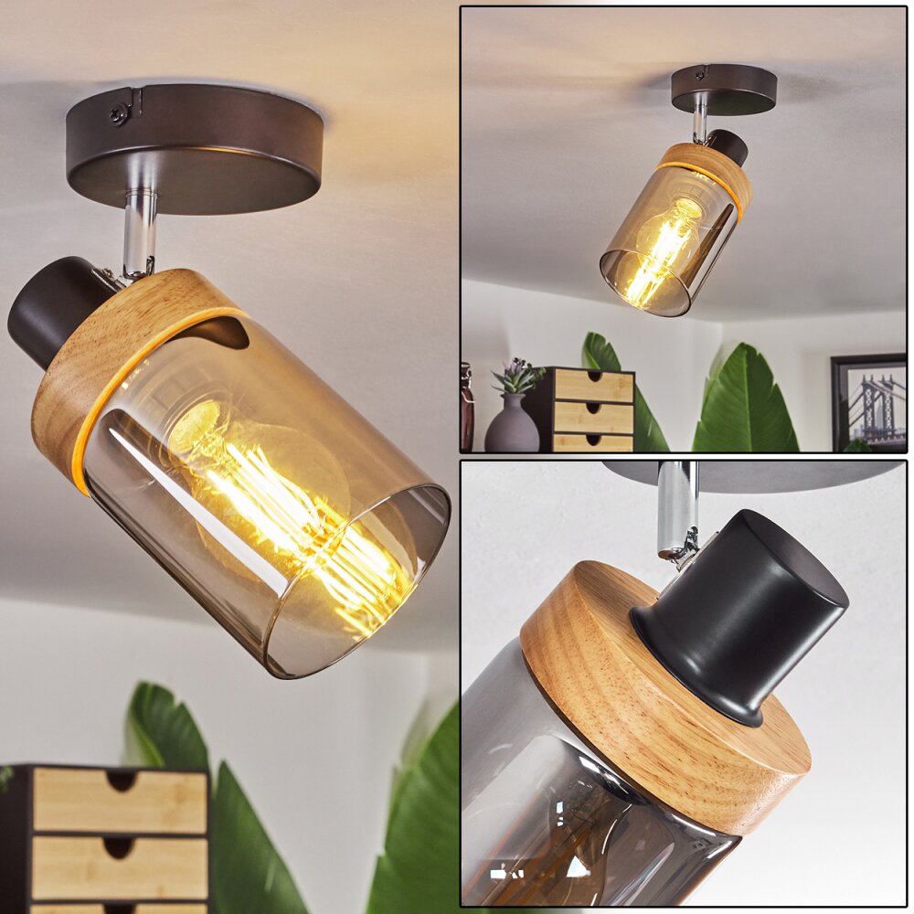 Azinhalinho Lámpara de Techo Cromo, Negro, 1 luz main product photo