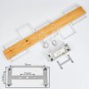 Pompu Lámpara Colgante LED Crudo, Blanca, 1 luz