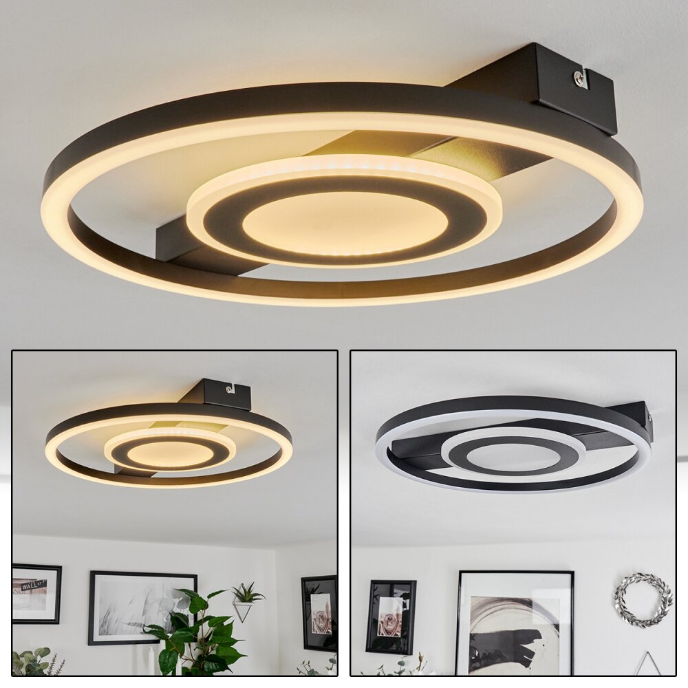 Canhoso Lámpara de Techo LED Negro, 1 luz main product photo