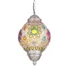 Globo GELASIUS Lámpara Colgante Gris, Plata, 1 luz