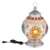 Globo GELASIUS Lámpara de mesa Gris, Plata, 1 luz