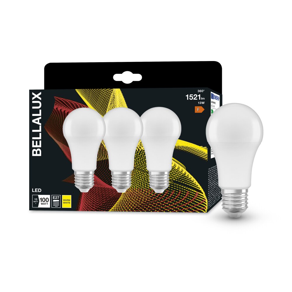 BELLALUX® CLA Juego de 3 LED E27 13 watt 2700 Kelvin 1521 Lumen main product photo