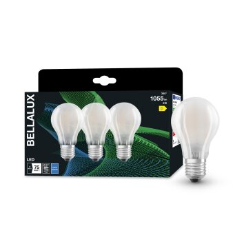 BELLALUX® CLA Juego de 3 LED E27 7,5 watt 4000 Kelvin 1055 Lumen