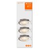 LEDVANCE Spot Lámpara empotrable Acero inoxidable, 3 luces