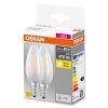 OSRAM CLASSIC B Juego de 2 LED E14 4 watt 2700 Kelvin 470 Lumen