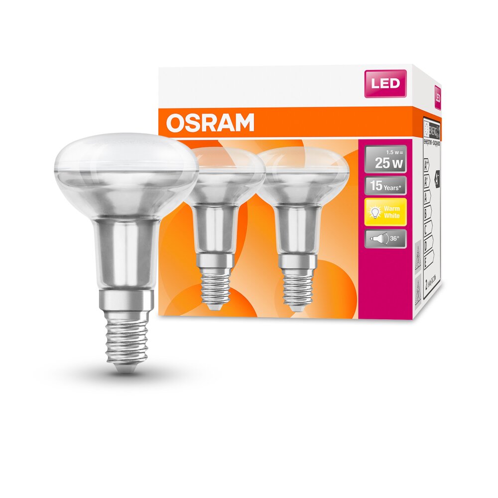 OSRAM LED STAR Juego de 2 E14 1,5 W 2700 Kelvin 110 Lumen main product photo
