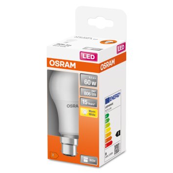 OSRAM LED STAR B22d 8,5 W 2700 Kelvin 806 Lumen