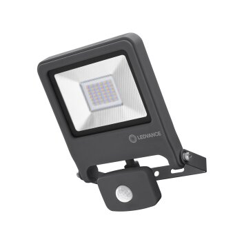 LEDVANCE ENDURA® Foco proyector jardin Gris, 1 luz, Sensor de movimiento