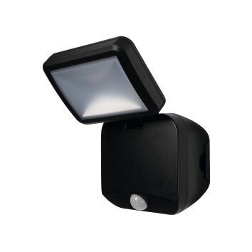 LEDVANCE Battery Aplique para exterior Negro, 1 luz, Sensor de movimiento