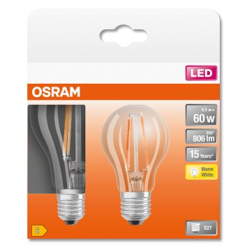 OSRAM LED Retrofit Set de 2 E27 6.5 W 2700 Kelvin 806 Lumen